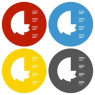 Coxcomb Chart icon on circle buttons - Circle Series