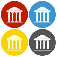 Bank icon on circle buttons - Circle Series N2