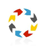 Chevron Chart icon on a white background - Color Series N2