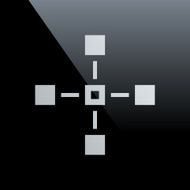 Flowchart icon on a black background - Core Series