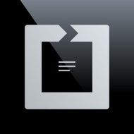 Chevron Chart icon on a black background - Core Series