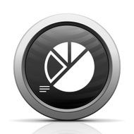 Pie Chart icon on a round button - Elect Series