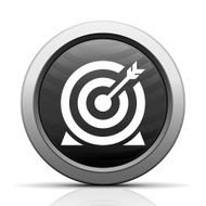 Target icon on a round button - Elect Series