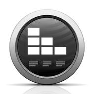 Bar Graph icon on a round button - Elect Series N4