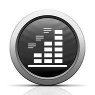 Bar Graph icon on a round button - Elect Series N5