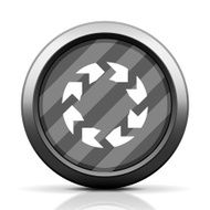 Chevron Chart icon on a round button - Elite Series N2