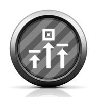 Logistics icon on a round button - Elite Series