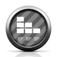 Bar Graph icon on a round button - Elite Series N4