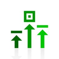 Logistics icon on a white background - Fresh Series