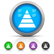 Pyramid icon on round buttons - Gloss Series N2