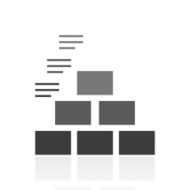 Pyramid icon on a white background - Prime Series
