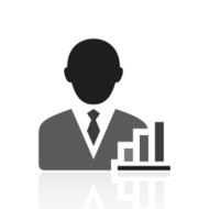 Businessman icon on a white background - Prime Series N2