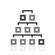 Organization Chart icon on a white background - Prime Series
