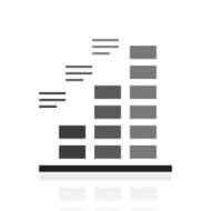 Bar Graph icon on a white background - Prime Series N5