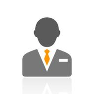 Businessman icon on a white background - Pro Series