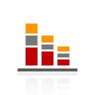 Bar Graph icon on a white background - Pro Series N3