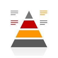 Pyramid icon on a white background - Pro Series