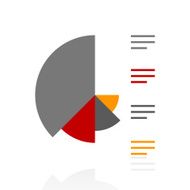 Coxcomb Chart icon on a white background - Pro Series