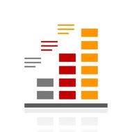 Bar Graph icon on a white background - Pro Series N5