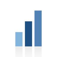 Bar Graph icon on a white background - Royal Series N2