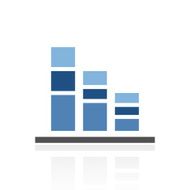 Bar Graph icon on a white background - Royal Series N3