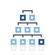 Organization Chart icon on a white background - Royal Series