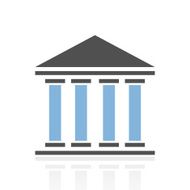 Bank icon on a white background - Royal Series N2