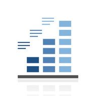 Bar Graph icon on a white background - Royal Series N5