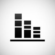 Bar Graph icon on a white background - Shade Series N3