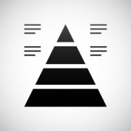 Pyramid icon on a white background - Shade Series N2