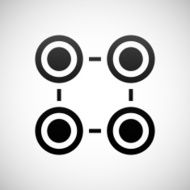 Flowchart icon on a white background - Shade Series N2