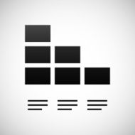 Bar Graph icon on a white background - Shade Series N4
