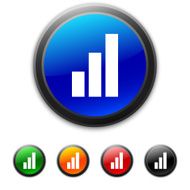 Bar Graph icon on round buttons - Shined Series N2