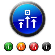 Logistics icon on round buttons - Shined Series