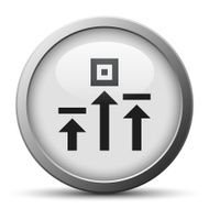 Logistics icon on a silver button - Silver Series