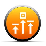 Logistics icon on a round button - Simple Series