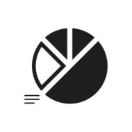Pie Chart icon on a white background - Single Series