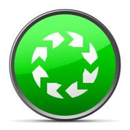Chevron Chart icon on a round button - Slender Series N2