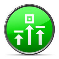 Logistics icon on a round button - Slender Series