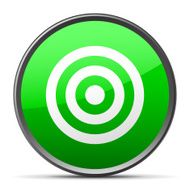 Target icon on a round button - Slender Series N2