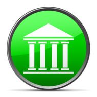 Bank icon on a round button - Slender Series N2