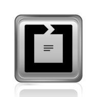 Chevron Chart icon on a square button - Steel Series