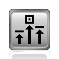 Logistics icon on a square button - Steel Series