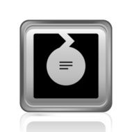 Chevron Chart icon on a square button - Steel Series N3