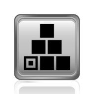 Logistics icon on a square button - Steel Series N2