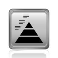 Pyramid icon on a square button - Steel Series N4