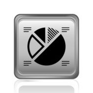 Pie Chart icon on a square button - Steel Series N2