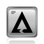 Chevron Chart icon on a square button - Steel Series N5