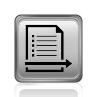 Document icon on a square button - Steel Series N3