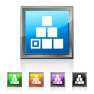 Logistics icon on square buttons - Squared Series N2